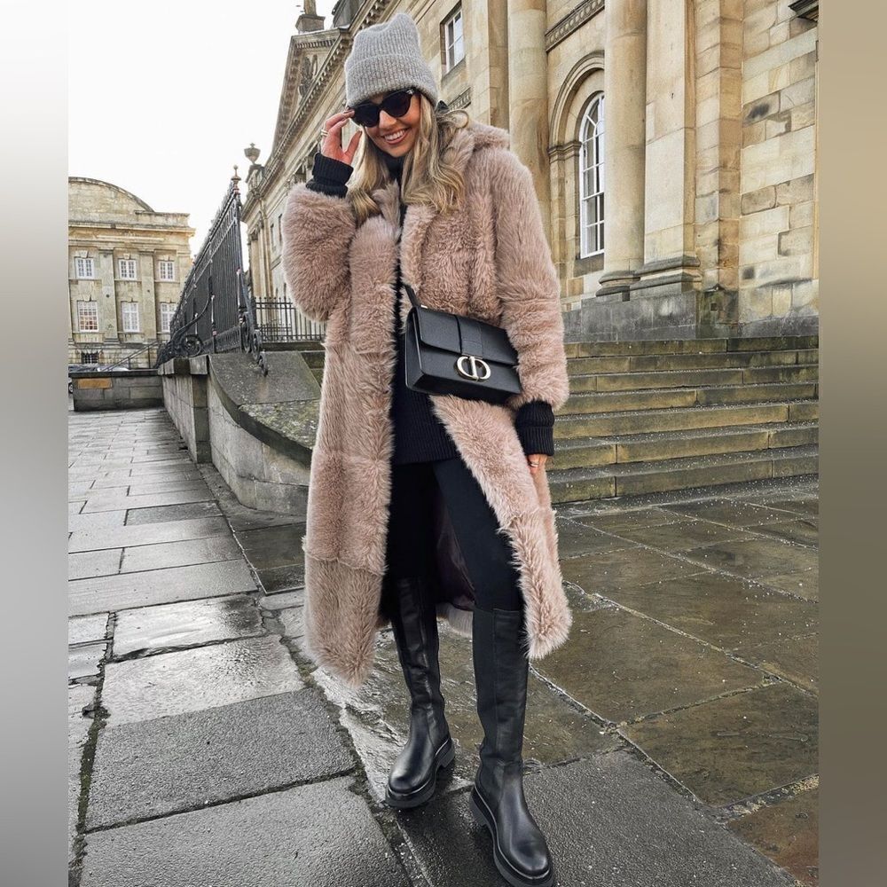Mango Iconic Faux Fur Coat New - Picture 8 of 11